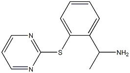 1-[2-(pyrimidin-2-ylsulfanyl)phenyl]ethan-1-amine Struktur