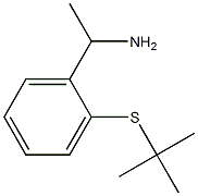 1-[2-(tert-butylsulfanyl)phenyl]ethan-1-amine Struktur