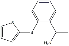 1-[2-(thiophen-2-ylsulfanyl)phenyl]ethan-1-amine Struktur