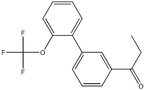 1-[2'-(trifluoromethoxy)-1,1'-biphenyl-3-yl]propan-1-one Struktur