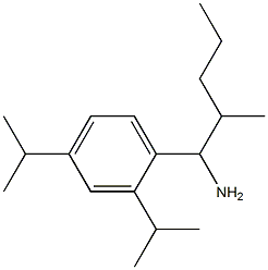 1-[2,4-bis(propan-2-yl)phenyl]-2-methylpentan-1-amine Struktur