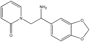 1-[2-amino-2-(1,3-benzodioxol-5-yl)ethyl]pyridin-2(1H)-one Struktur