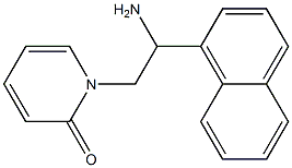 1-[2-amino-2-(1-naphthyl)ethyl]pyridin-2(1H)-one Struktur