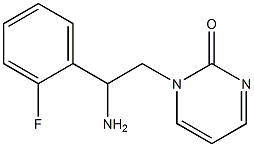 1-[2-amino-2-(2-fluorophenyl)ethyl]pyrimidin-2(1H)-one Struktur