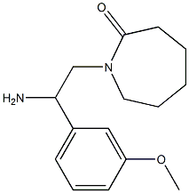 1-[2-amino-2-(3-methoxyphenyl)ethyl]azepan-2-one Struktur