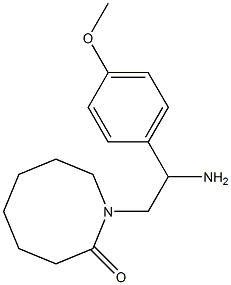 1-[2-amino-2-(4-methoxyphenyl)ethyl]azocan-2-one Struktur