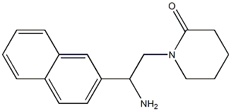 1-[2-amino-2-(naphthalen-2-yl)ethyl]piperidin-2-one Struktur