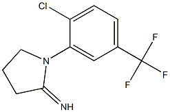 1-[2-chloro-5-(trifluoromethyl)phenyl]pyrrolidin-2-imine Struktur