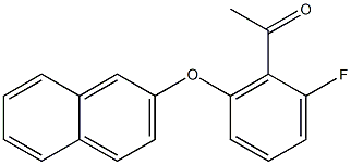 1-[2-fluoro-6-(naphthalen-2-yloxy)phenyl]ethan-1-one Struktur