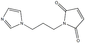 1-[3-(1H-imidazol-1-yl)propyl]-2,5-dihydro-1H-pyrrole-2,5-dione Struktur