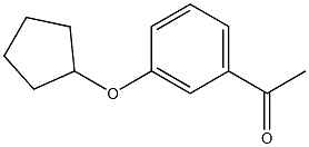 1-[3-(cyclopentyloxy)phenyl]ethanone Struktur