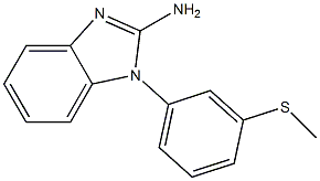 1-[3-(methylsulfanyl)phenyl]-1H-1,3-benzodiazol-2-amine Struktur