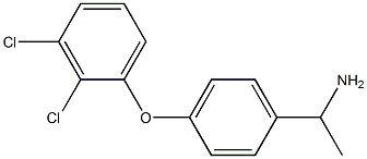 1-[4-(2,3-dichlorophenoxy)phenyl]ethan-1-amine Struktur