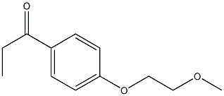 1-[4-(2-methoxyethoxy)phenyl]propan-1-one Struktur