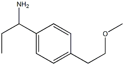 1-[4-(2-methoxyethyl)phenyl]propan-1-amine Struktur