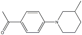 1-[4-(3-methylpiperidin-1-yl)phenyl]ethan-1-one Struktur