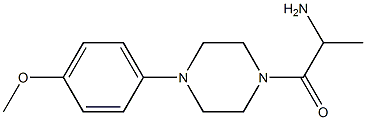 1-[4-(4-methoxyphenyl)piperazin-1-yl]-1-oxopropan-2-amine Struktur