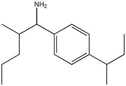 1-[4-(butan-2-yl)phenyl]-2-methylpentan-1-amine Struktur