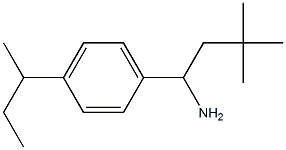 1-[4-(butan-2-yl)phenyl]-3,3-dimethylbutan-1-amine Struktur