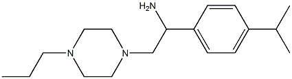 1-[4-(propan-2-yl)phenyl]-2-(4-propylpiperazin-1-yl)ethan-1-amine Struktur