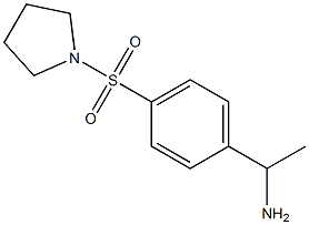 1-[4-(pyrrolidine-1-sulfonyl)phenyl]ethan-1-amine Struktur