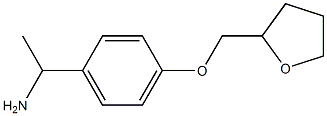 1-[4-(tetrahydrofuran-2-ylmethoxy)phenyl]ethanamine Struktur