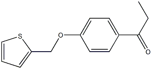 1-[4-(thiophen-2-ylmethoxy)phenyl]propan-1-one Struktur