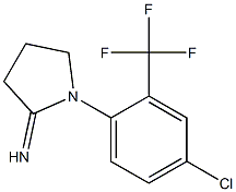 1-[4-chloro-2-(trifluoromethyl)phenyl]pyrrolidin-2-imine Struktur