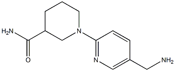 1-[5-(aminomethyl)pyridin-2-yl]piperidine-3-carboxamide Struktur