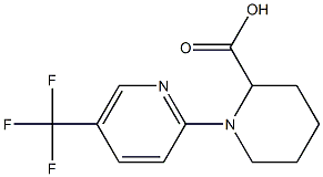 1-[5-(trifluoromethyl)pyridin-2-yl]piperidine-2-carboxylic acid Struktur