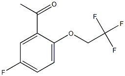 1-[5-fluoro-2-(2,2,2-trifluoroethoxy)phenyl]ethan-1-one Struktur