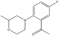 1-[5-fluoro-2-(2-methylmorpholin-4-yl)phenyl]ethan-1-one Struktur