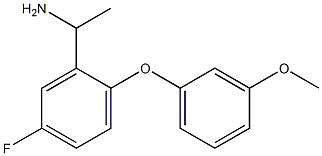 1-[5-fluoro-2-(3-methoxyphenoxy)phenyl]ethan-1-amine Struktur