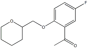 1-[5-fluoro-2-(oxan-2-ylmethoxy)phenyl]ethan-1-one Struktur