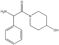 1-[amino(phenyl)acetyl]piperidin-4-ol Struktur