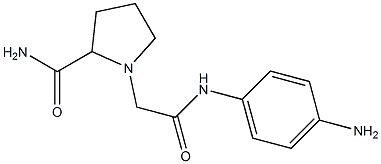 1-{[(4-aminophenyl)carbamoyl]methyl}pyrrolidine-2-carboxamide Struktur