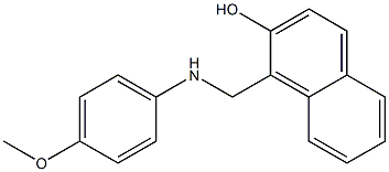 1-{[(4-methoxyphenyl)amino]methyl}naphthalen-2-ol Struktur