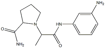 1-{1-[(3-aminophenyl)carbamoyl]ethyl}pyrrolidine-2-carboxamide Struktur