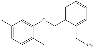 1-{2-[(2,5-dimethylphenoxy)methyl]phenyl}methanamine Struktur