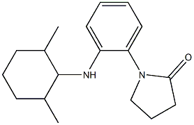 1-{2-[(2,6-dimethylcyclohexyl)amino]phenyl}pyrrolidin-2-one Struktur