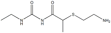 1-{2-[(2-aminoethyl)sulfanyl]propanoyl}-3-ethylurea Struktur