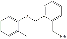 1-{2-[(2-methylphenoxy)methyl]phenyl}methanamine Struktur