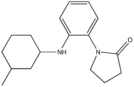 1-{2-[(3-methylcyclohexyl)amino]phenyl}pyrrolidin-2-one Struktur