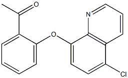 1-{2-[(5-chloroquinolin-8-yl)oxy]phenyl}ethan-1-one Struktur