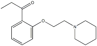 1-{2-[2-(piperidin-1-yl)ethoxy]phenyl}propan-1-one Struktur