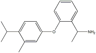 1-{2-[3-methyl-4-(propan-2-yl)phenoxy]phenyl}ethan-1-amine Struktur