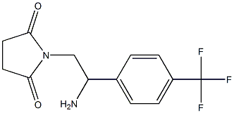 1-{2-amino-2-[4-(trifluoromethyl)phenyl]ethyl}pyrrolidine-2,5-dione Struktur