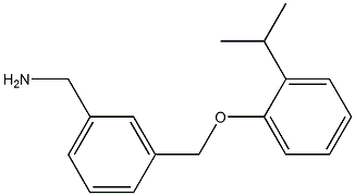 1-{3-[(2-isopropylphenoxy)methyl]phenyl}methanamine Struktur