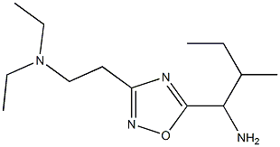 1-{3-[2-(diethylamino)ethyl]-1,2,4-oxadiazol-5-yl}-2-methylbutan-1-amine Struktur