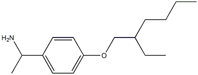 1-{4-[(2-ethylhexyl)oxy]phenyl}ethan-1-amine Struktur